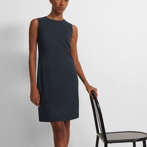 Theory Sleeveless Women’s Structured Fitted Dress Navy 4